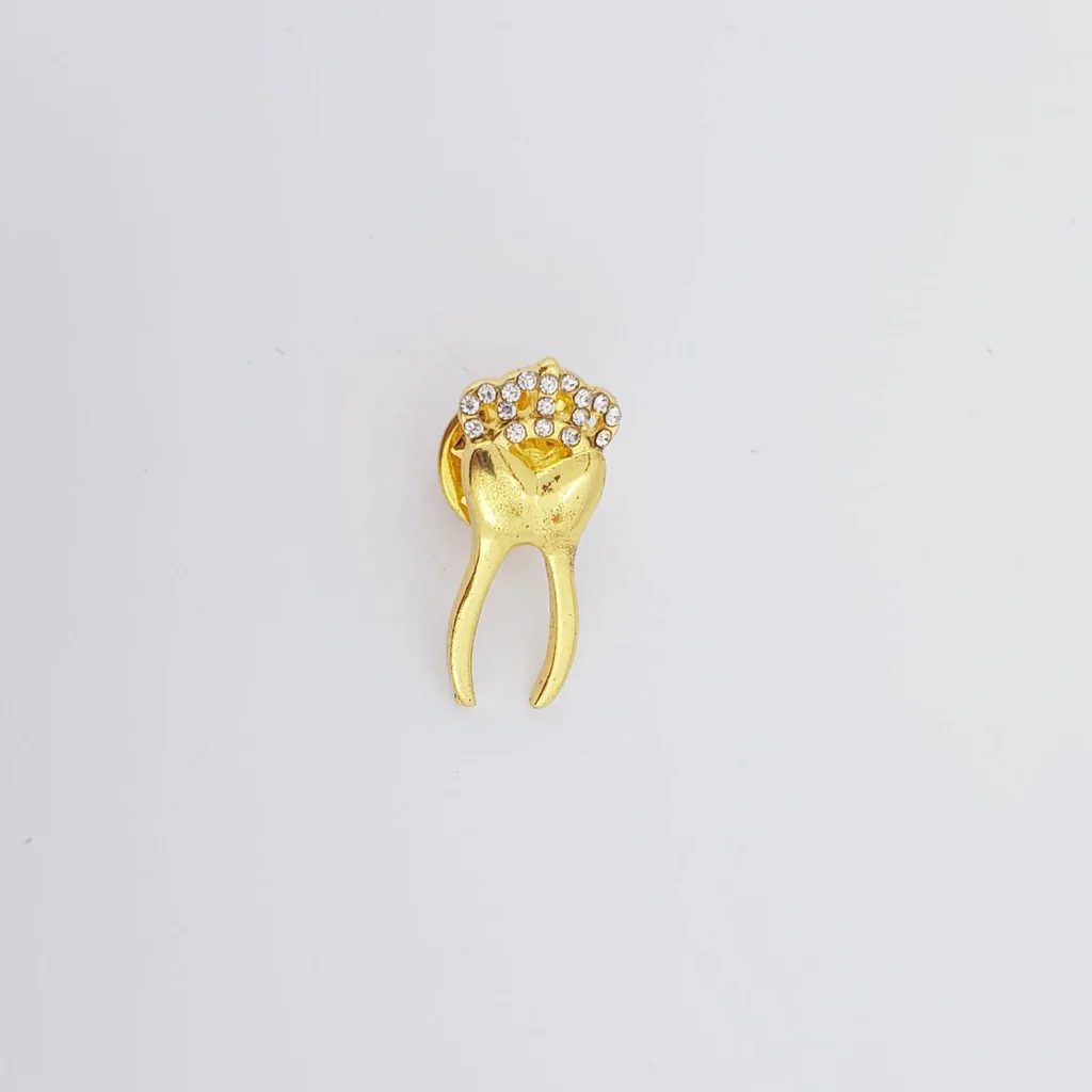 Crowned Teeth Brooch