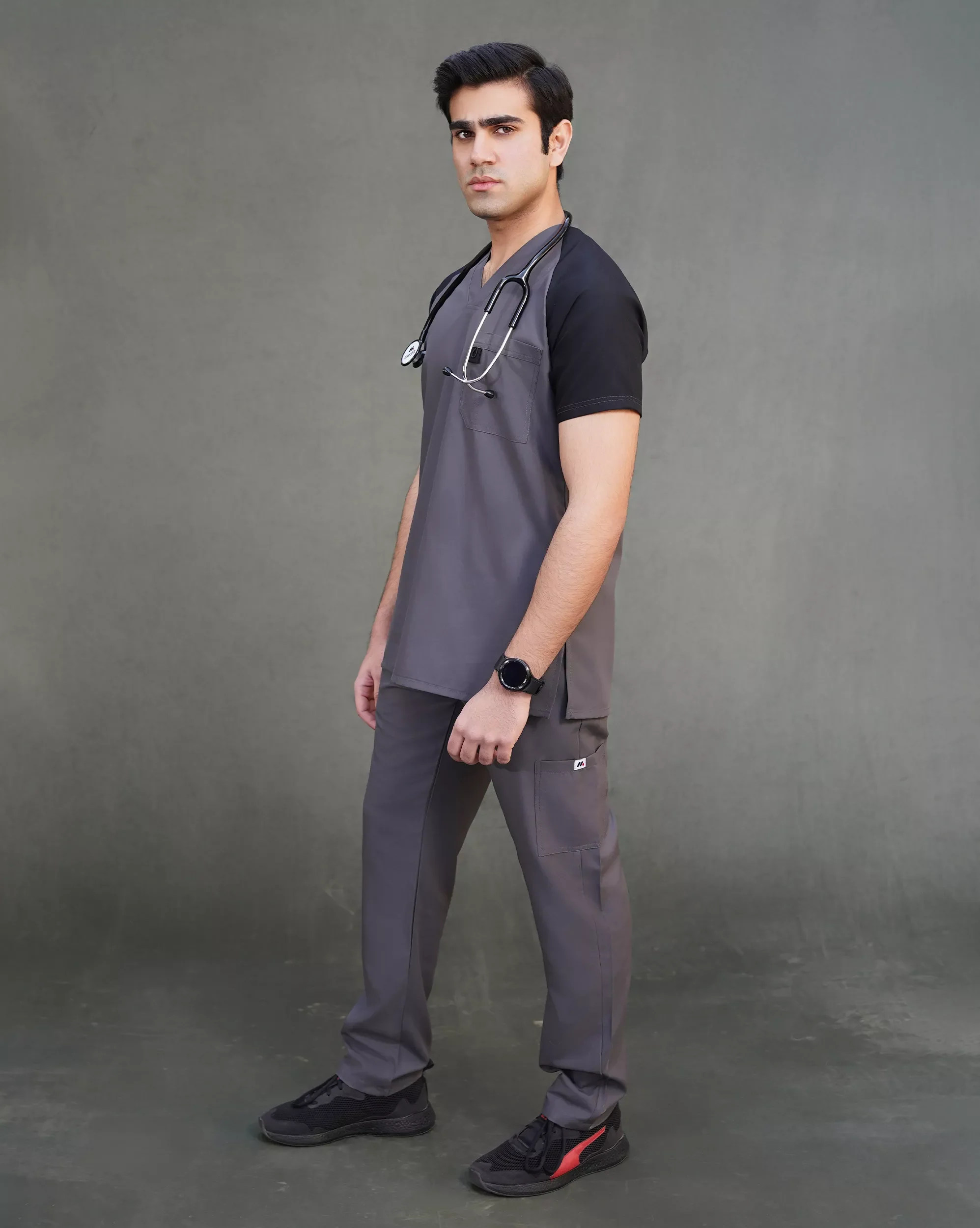 Graphite Unisex Medical Scrubs - Image 3