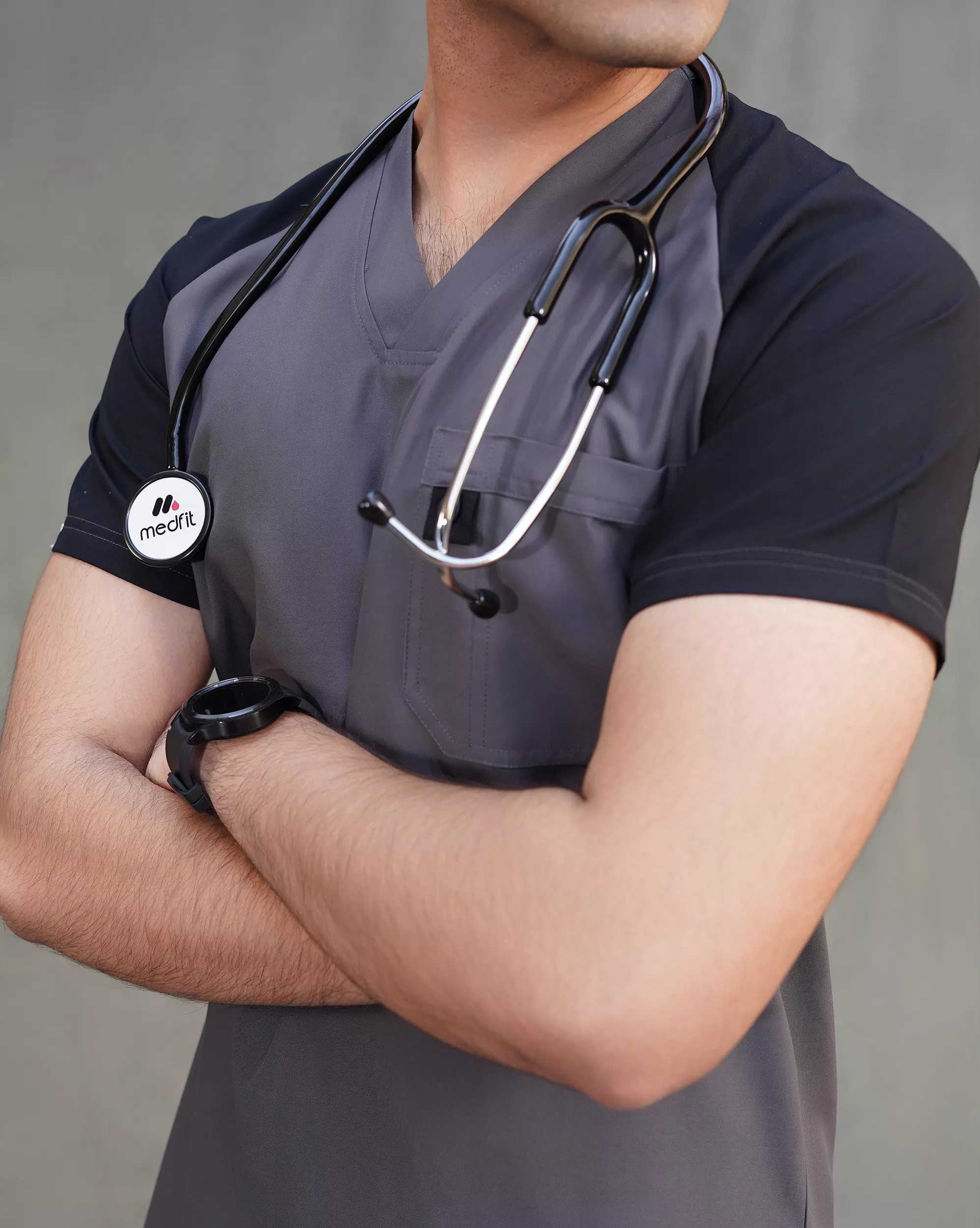 Graphite Unisex Medical Scrubs - Image 4
