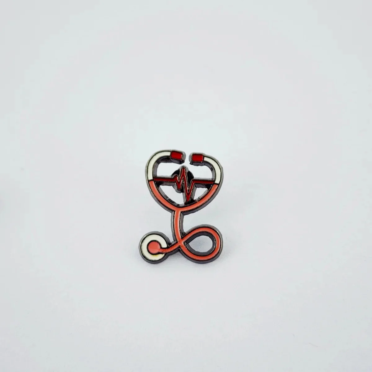 Heart Beat Steth Brooch