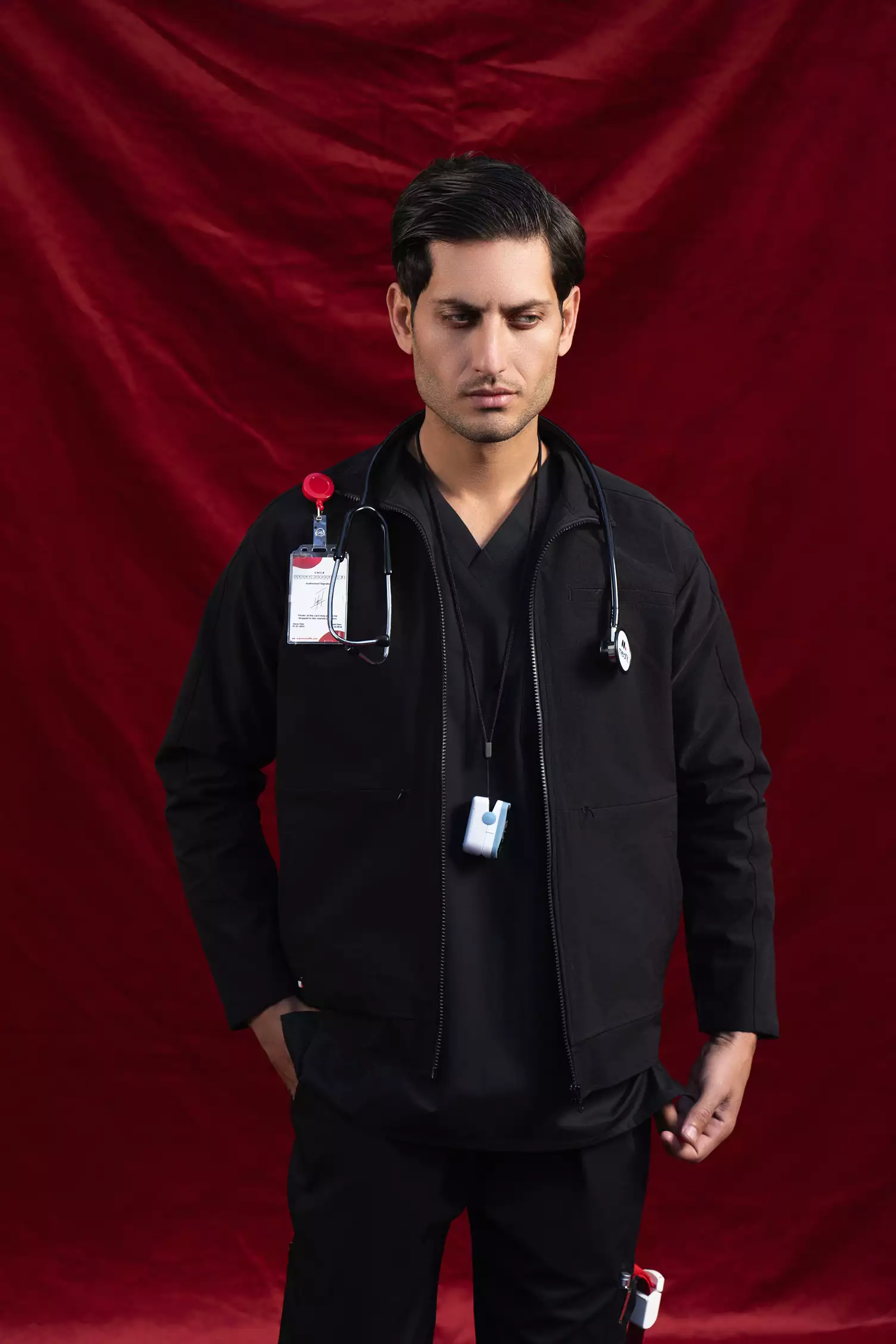 Phantom Unisex Scrub Jacket - Image 10