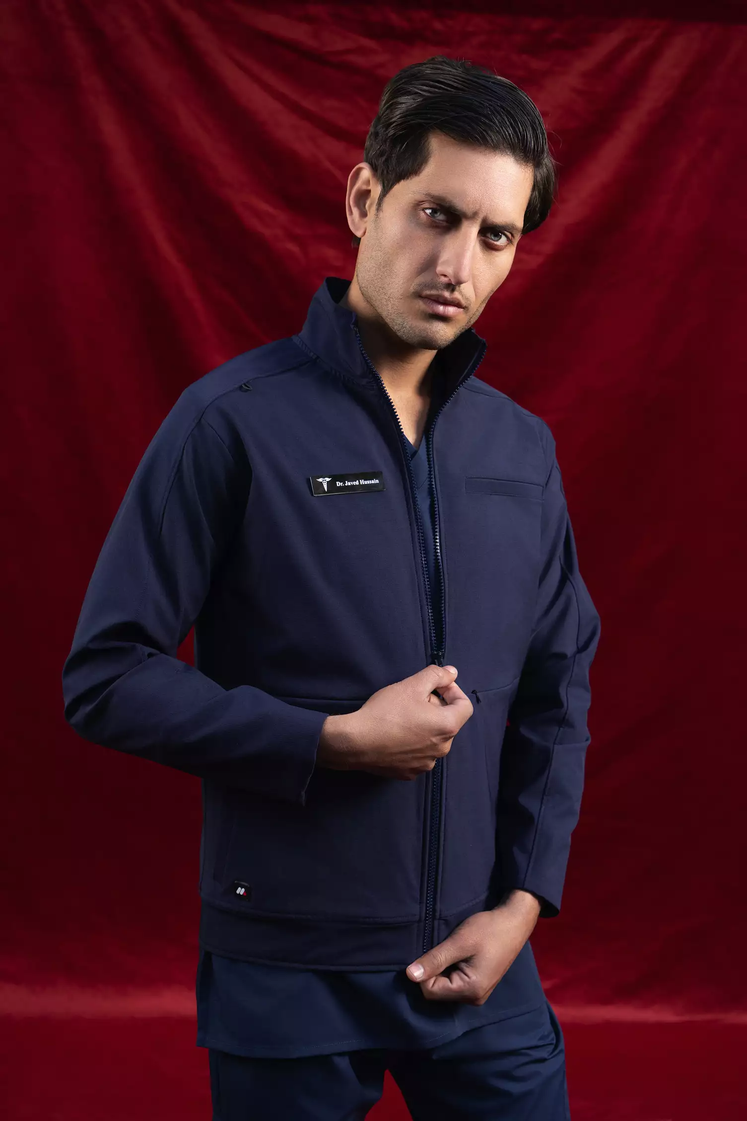 Phantom Unisex Scrub Jacket - Image 3