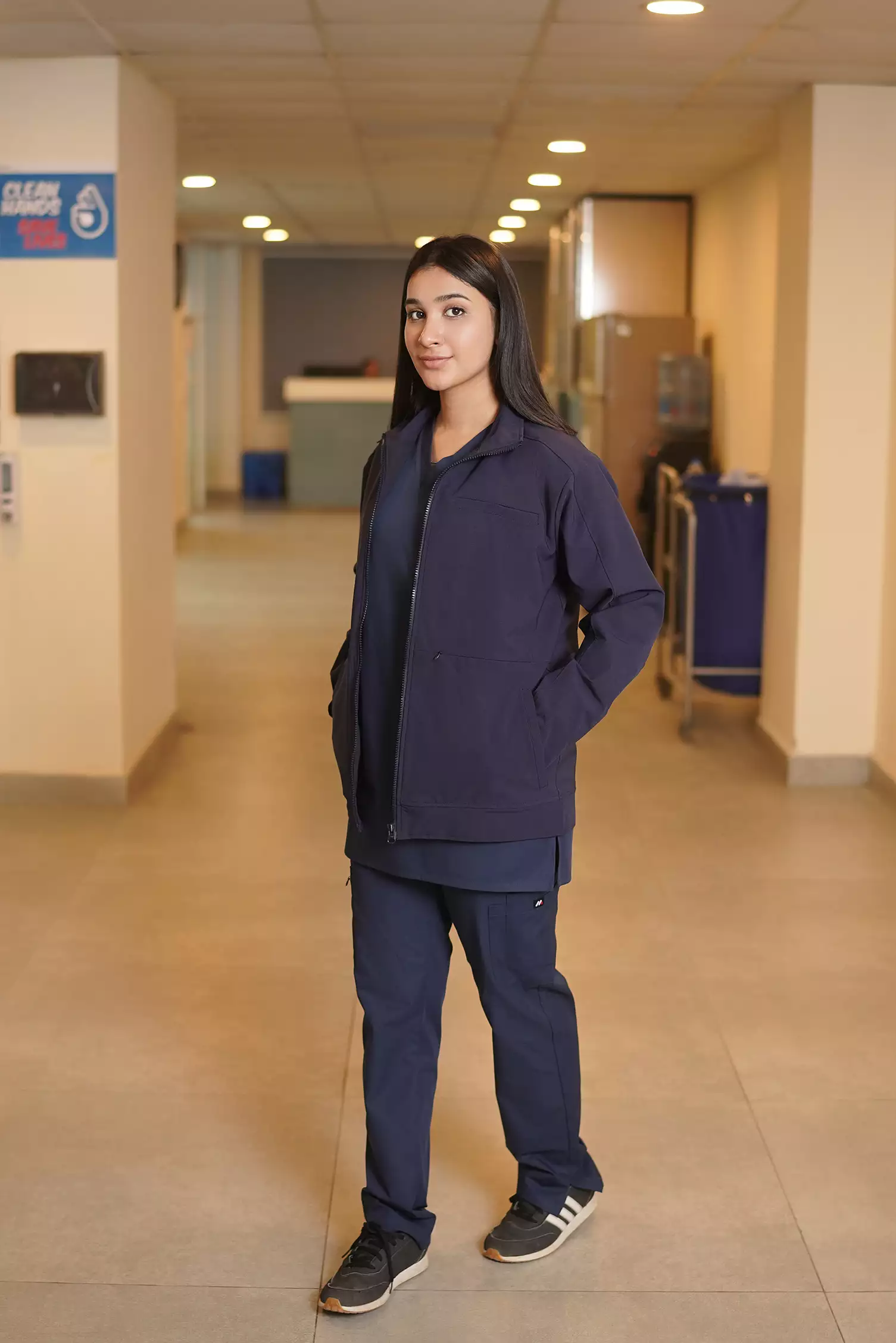 Phantom Unisex Scrub Jacket - Image 4