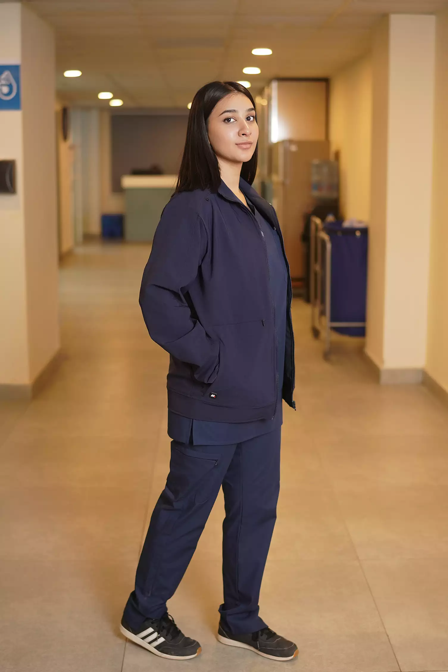 Phantom Unisex Scrub Jacket - Image 5