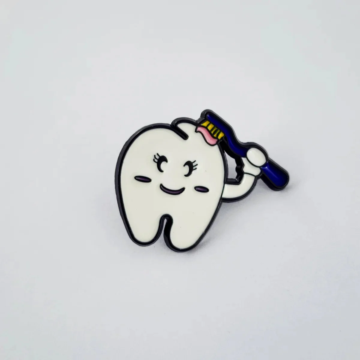 Teeth with Brush Brooch